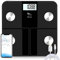 himaly Körperfettwaage Digital Personenwaagen mit App Smart Fitness Waage, 6-Farbiges LCD-Display | 18 Köperdaten | USB-Schnellladung | Max 180kg