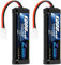 Zeee RC NiMH Akku 7,2V 5000mAh RC Auto RC LKW HPI Losi Kyosho Hobby für RC Cars Aeroplane Helicopter Boat (2 Packungen)