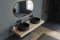 BERNSTEIN Stilvolles Aufsatzwaschbecken NT04-40x40x11 cm - Edelstahl Waschbecken in Schwarz matt - Modernes Design für Waschtischplatten und Unterschränke, Waschschale