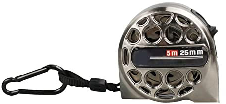 Jeanny Cinta 5 Metros Medición métrica Cintas métricas retráctiles Acero Inoxidable Herramientas medición Resistentes a Impactos para la construcción la Industria del hogar