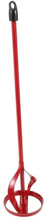 OSALADI Steel Drill Mixer Attachment for Efficient Paint Mixing and Concrete Stirring, Versatile Red Mixing Rod for Concrete, Paint, and Mud, Power Tool Accessory for Professional Use