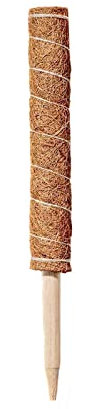 Palo di Muschio, Supporto per Piante Monstera, Bastoncini Impilabili in Fibra di Cocco, Pali di Supporto per Piante Rampicanti da interno, Piante in Vaso, Filodendro (40 cm)