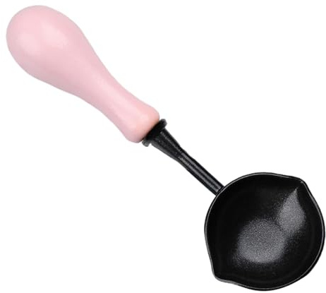 Counate de sello de - Doble fundición diseño de sellado fácil | Cuchara de fusión de anti- con mango de madera, cuchara de pintura de fuego