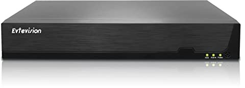 Evtevision 16 Canales 5MP Lite Hybrid 5 en 1 (TVI/AHD/CVI/CVBS/IPC) CCTV DVR, Detección de Humanos/Vehículos, H.265+ Seguridad 16ch de vigilancia Digital grabadora de Video (Sin HDD)