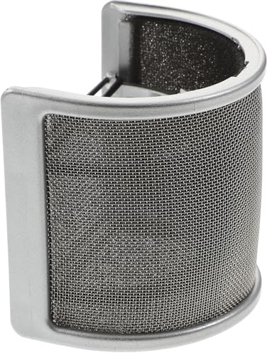 Alipis Protector Micrófono Pop Filtro Antiviento Doble Fácil Montaje para Grabación y Canto