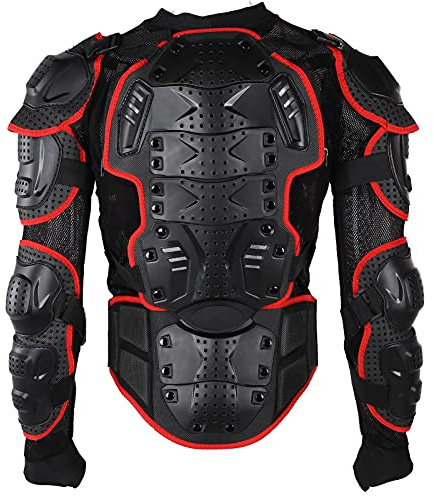 Changor Riding Armor Skyddsjacka för Motorcykel Helkroppsskydd Bekväm Andas Passform för Vuxna EVA Foam PE Shell