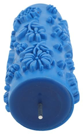 Generic Rullo di Struttura di Arte Decorativa Rullo di Modello Riutilizzabile in Gomma da 15 Cm Applicazione Rapida per Decorativo Lavabile per Armadietto con Porta a Muro (gomma 2)