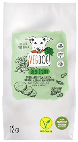 VEGDOG Alimento vegetariano per cani Green Crunch, confezione da 1 (1 x 12000 grams)
