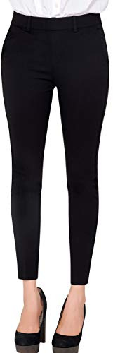 Marycrafts Women's Pull On Stretch Yoga Dress Business Work Pants 14 Black