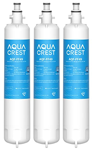 AQUACREST 847200 Fridge Water Filter, Compatible with Fisher & Paykel 847200, RS9120W Activesmart Integrated and More - for Product Codes Starting with 25xxx (3)