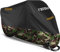 Favoto Improved Version Motorcycle Cover All Season 210D Waterproof Outdoor 96.5 Motorbike Garage Cover Winter-proof with 2 Windproof Buckles 245 cm x 105 cm x 125 cm