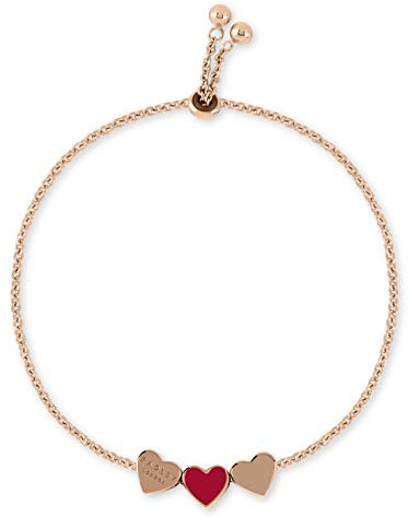 RADLEY Hello Love Ladies 18ct Rose Gold Plated Red enamel Adjustable Bracelet RYJ3092S-CARD, One Size