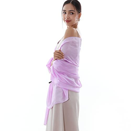 RIIQIICHY Chal para mujer, sensación sedosa, ligero, de gasa, pashmina, chal de boda para vestidos de noche