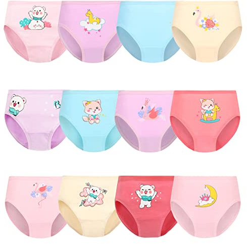JackLoveBriefs Girls Knickers Cotton girls pants knickers age (2-3 Years) MULTICOLOR, Size:S