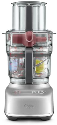 Sage - The Paradice 9 Food Processor - With Dicing Kit, S-blade, Reversible Shredder, Adjustable Slicer & Dough Blade, Brushed Stainless Steel