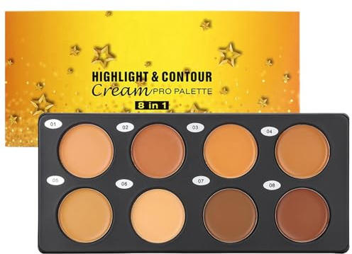 Concealer Palette Color Correcting Concealer, Multi-Color Makeup Palette, Concealer Cream, Full Coverage Concealer Palette, Color Correcting Makeup Cream, Makeup Concealer for Men and Women