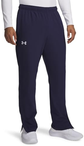 Under Armour Men's Hockey Warm Up Pants, (410) Midnight Navy / / White, Large