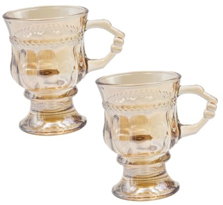 ABOOFAN 2 Vasos De Tipo Cáliz Infusor De Té De Hojas Sueltas Colador De Té Tetera De Cuello De Cisne Taza De Té Copas De Agua Vasos Tipo Cáliz Taza De Agua Copas De Whisky