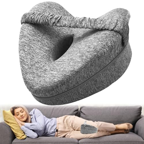 TGKYK Coussin Orthopédique Celsius avec Bande, Coussin Genoux pour Dormir avec Memoire Forme pour Genoux Dormir pour Soulager la Pression, Jambes