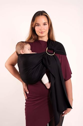 Sling Echarpe Tissée Sans Nœud - Black