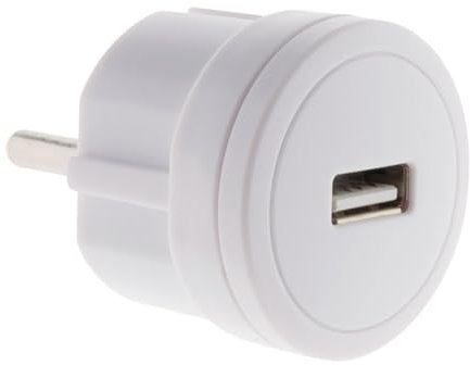 Zenitech - Chargeur USB 2,1A Compact Blanc