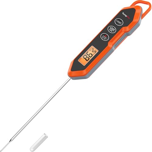 TempPro TP15H Waterproof Instant Read Meat Thermometer for Cooking, Digital Food Thermometer with Backlight & Calibration, Cooking Thermometer for BBQ (Previously ThermoPro)
