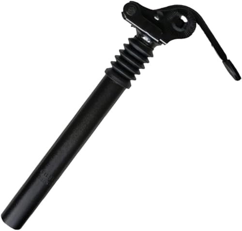 27.2Mm Federsattelstütze E-Bike-Sattelstützen Stoßdämpfer Fahrrad-Sattelstütze Mit Klappbarer Aluminiumlegierung Für E-Bike-Faltrad (Color : Black27.2 * 300mm)