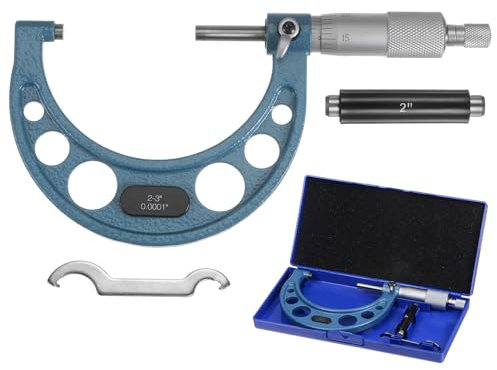 sourcing map Outside Micrometer 2-3 Measuring Tool 0.0001 Graduation Set