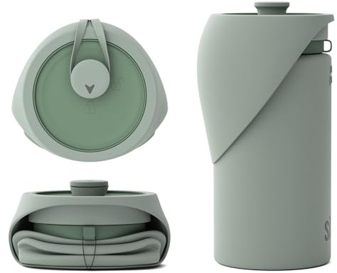 SÄKER Portable Dog Water Bottle, Collapsible Water Bottle for Dogs Perfect for Walking, Hiking and Outdoors | Works as a Portable Water Bowl | Designed in Montreal - 750ml
