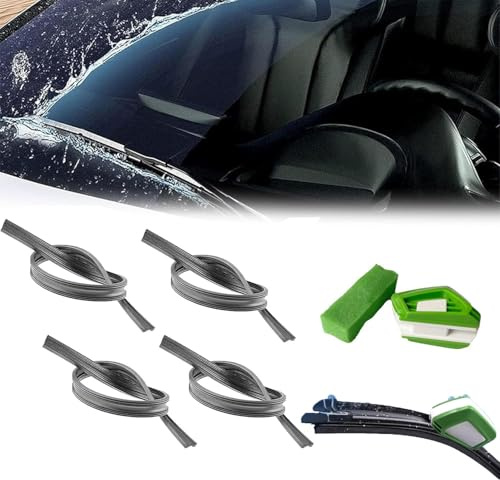 WHLYQF 4 Piezas Gomas de Limpiaparabrisas de Repuesto para Kia Niro Ⅱ SUV, Tiras de Limpiaparabrisas, con Limpiaparabrisas Cortadores