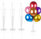 Porta Palloncini Supporto, 3 Pezzi Supporto per Palloncini, Supporto per Palloncini da Tavolo con Bastoncini per Matrimoni, Compleanni, Feste