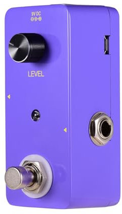 Mini Looper, Purple Bass Loop Pedal Ullimited Overdubs 5 Minuten Schleifenzeit mit USB -Schnittstelle für Gitarrenaufnahmen
