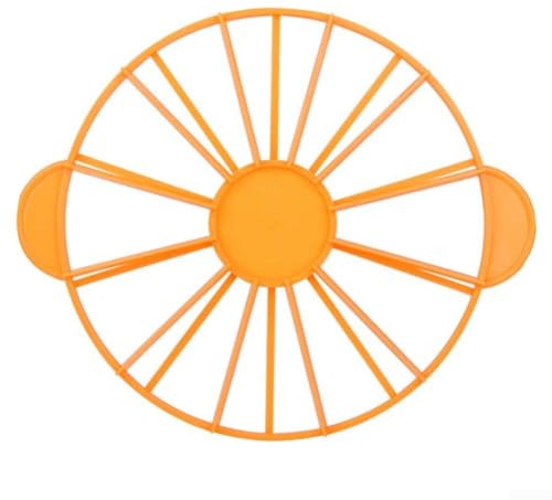 Cortador divisor de tartas, 12 porciones para cortar pasteles perfectamente uniformes y horneados (naranja)