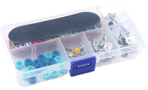 Mini Fingerboard Skateboard, Realistic Skateboard Toy Set, Finger Skateboards with Functional Trucks and Wheels, Mini Skateboards Set with Smooth Glide, Fingerboard Toy for Party Playroom Indoor