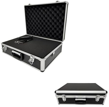 ROC Cases A501 Flight Case Hard Protective Camera & Tool Case 460×330×150mm with Pick & Pluck Foam, Reinforced Corners & Carry Strap – Custom Hard Shell Storage for Equipment & Collectibles
