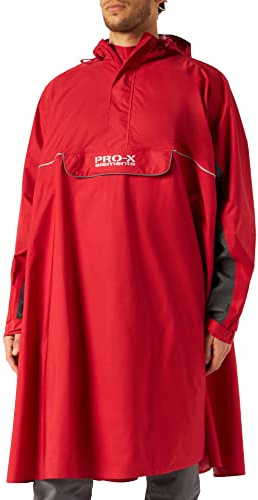 PRO-X element Bern Poncho, Röd/Marine, XL/XXL