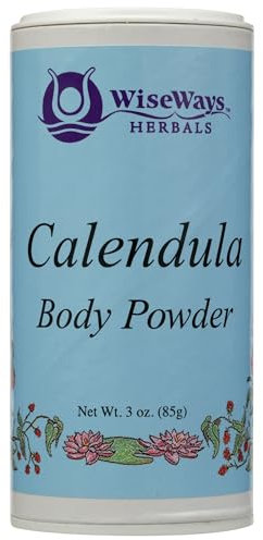 Wise Ways Herbals Calendula Poudre pour le corps, 118 ml