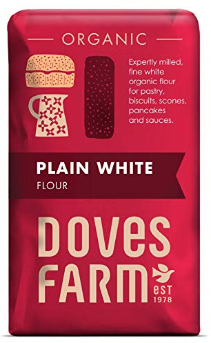 Doves Farm Vanligt vitt mjöl - Ekologiskt x 2 (förpackning med 2)