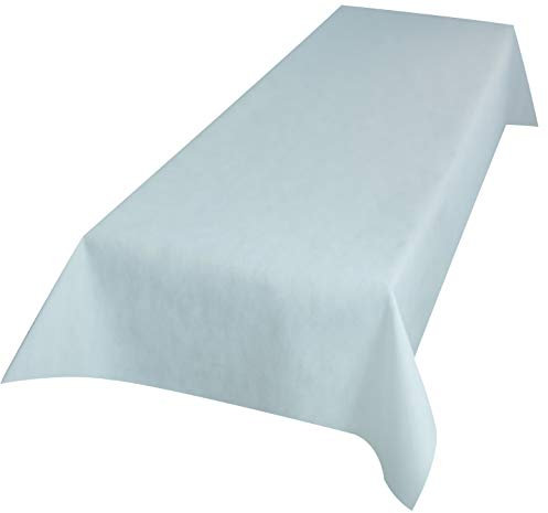 Sensalux Vlies-Tischdecke mit 45% Recyclatanteil, abwaschbare Tischdecke mit Lotuseffekt, 1m x 2,5m Weiß