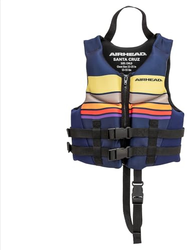 Airhead Santa Cruz Life Vest Child Size Navy L70, Fits Less Than 33-55 lbs.