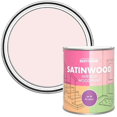 Rust-Oleum Pink Satinwood Interior Wood Paint - China Rose 750ml