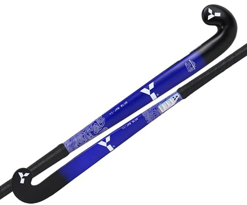 Y Y1 Hockey, JMB, Junior Hockey Stick for beginners, 100% Fibreglass, Blue, Pink, Starter Hockey Stick, Boys Hockey Stick, Girls Hockey Stick, Kids Hockey Stick
