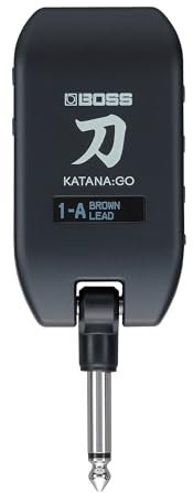 BOSS Katana:GO | Amplificador de Auriculares Personal para Guitarra y bajo | Sonidos preconfigurados de amplis Katana de Directo | Tecnología Espacial Avanzada