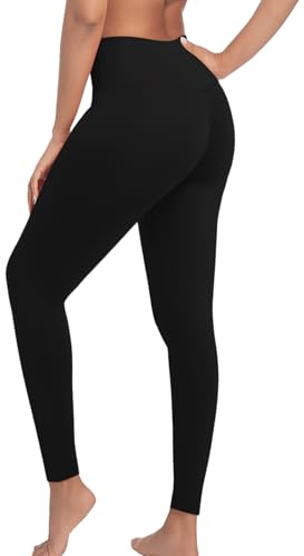 Towintec Leggings dam hög midja elastiska bårar ogenomskinliga bårar push up leggings mjuka anti-celluliter plumi celluliter kompression byxor för sport, gym, yoga löpning fitness