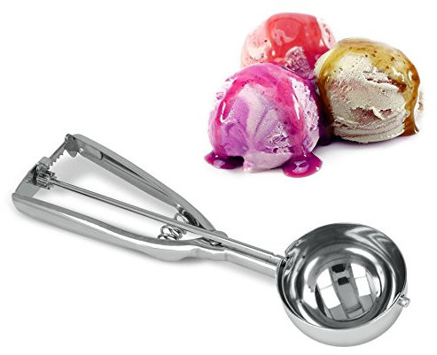 METALTEX Jumbo - Dosificador de Helado, INOX, Extra Grande, 65 mm