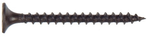 Project Center Black Phosphate Particle Board Screws #8 x 1-1/4, 50 Pk
