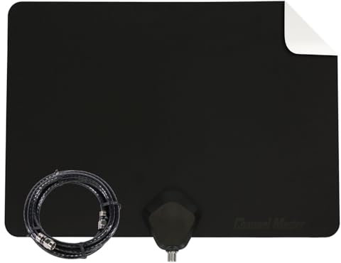 Channel Master FLATenna - Indoor Digital HDTV Antenna, 12' Coaxial Cable, Superior Reception Range & Signal Reliability, Supports 4K Smart TVs, OTA Broadcast & NextGen TV, Easy Install