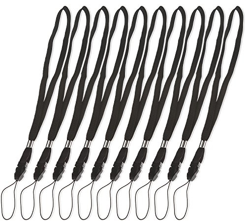 Poppstar 10x armband, säkerhetsband för elektronisk enhet, mobiltelefon, bärrem, snöre för kamera, digitalkamera, telefon, smartphone, telefonfodral, Flip Case, USN-stick, MP3 Player, Actioncam m.m.