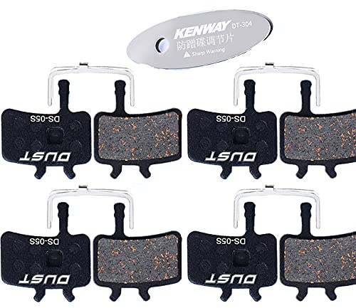 CYCEARTH Lot de 4 Paires de Plaquettes de Frein de vélo pour Avid BB7 Elixir Juicy 3 5 7 (Semi-métallique)