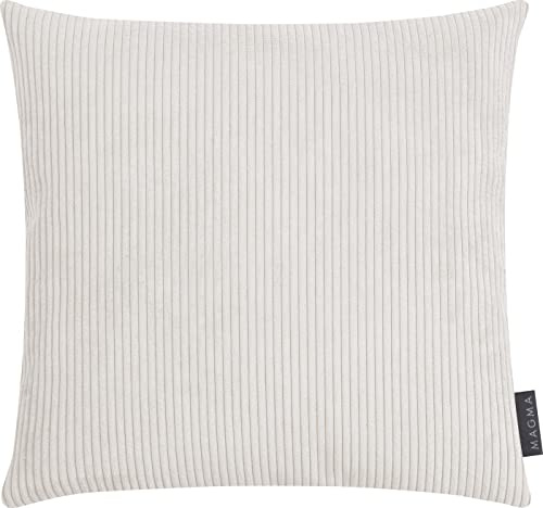 MAGMA Cord Kord Kissenhülle Kissenbezug Inga Vintage Retro 40x40cm in trendigen Farben (Natur)